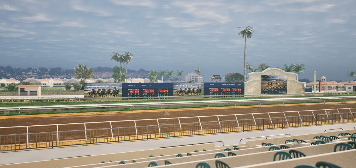 Del Mar Thoroughbred Club - Section Stretch Run Grill W Lvl 1 Tbl 214 Seat View