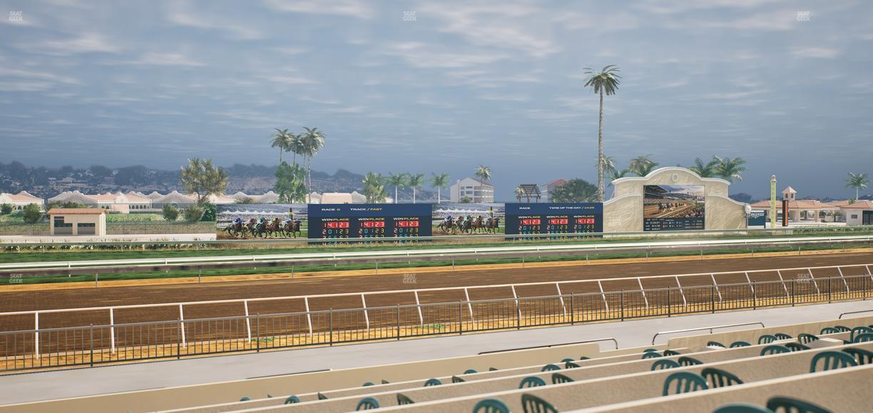 Del Mar Thoroughbred Club - Section Stretch Run Grill W Lvl 1 Tbl 215 Seat View
