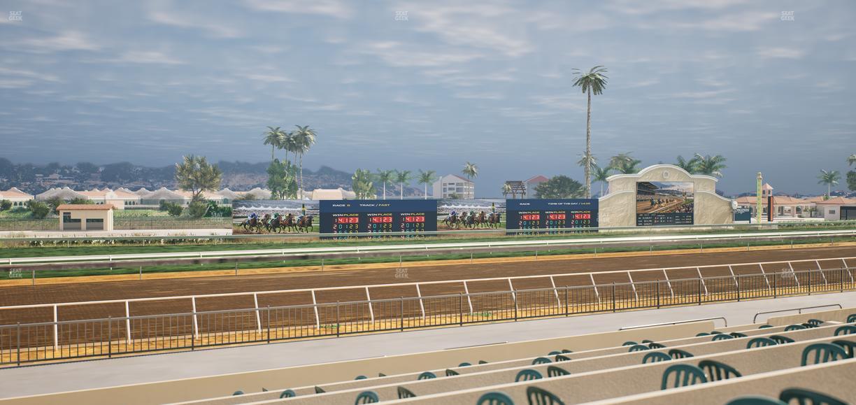 Del Mar Thoroughbred Club - Section Stretch Run Grill W Lvl 1 Tbl 217 Seat View