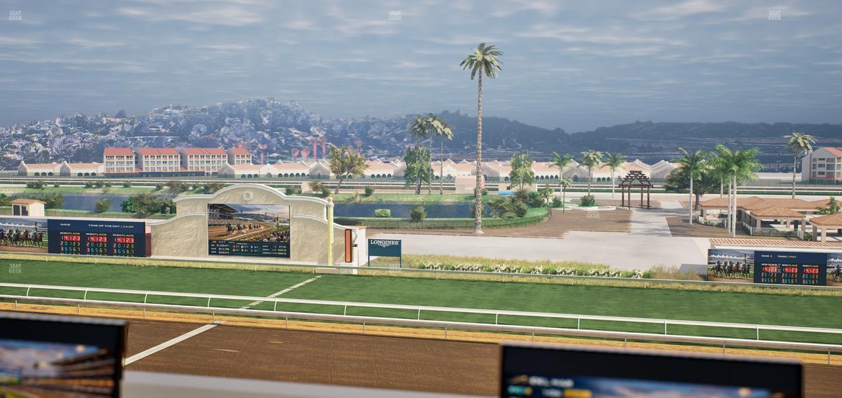 Del Mar Thoroughbred Club - Section Turf Club Lvl 4 Tbl 129 Seat View