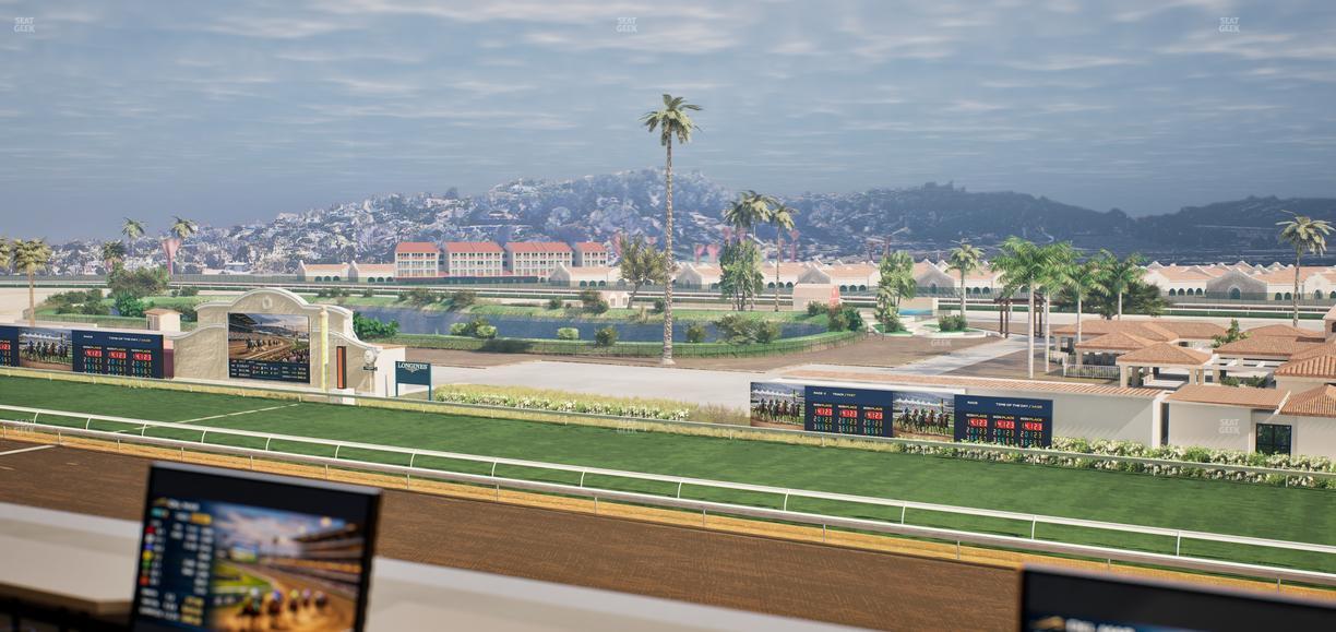 Del Mar Thoroughbred Club - Section Turf Club Lvl 4 Tbl 163 Seat View