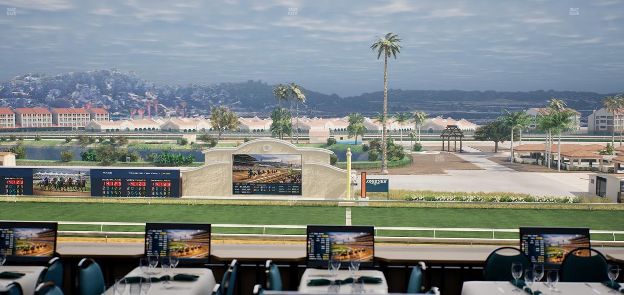 Del Mar Thoroughbred Club - Section Turf Club Lvl 4 Tbl 204 Seat View