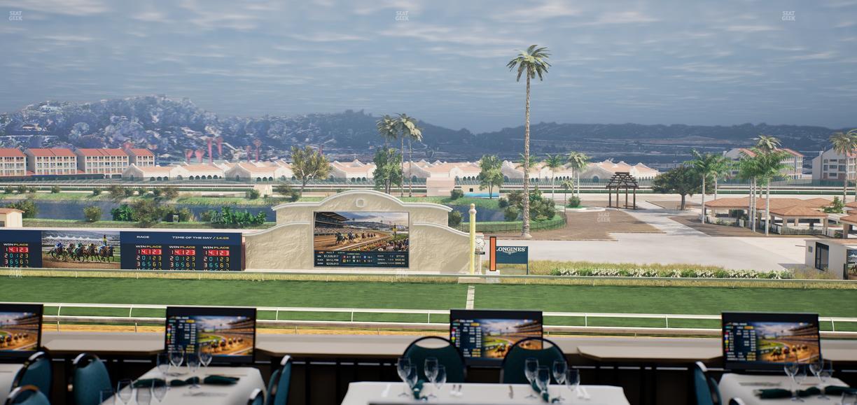 Del Mar Thoroughbred Club - Section Turf Club Lvl 4 Tbl 205 Seat View
