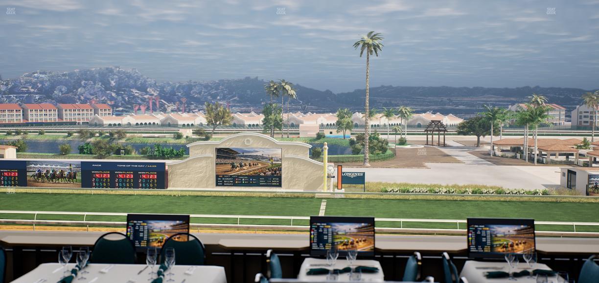 Del Mar Thoroughbred Club - Section Turf Club Lvl 4 Tbl 206 Seat View