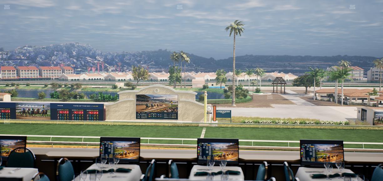 Del Mar Thoroughbred Club - Section Turf Club Lvl 4 Tbl 207 Seat View