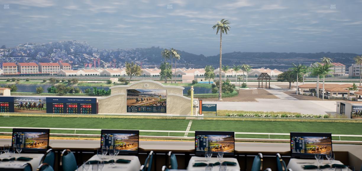 Del Mar Thoroughbred Club - Section Turf Club Lvl 4 Tbl 208 Seat View