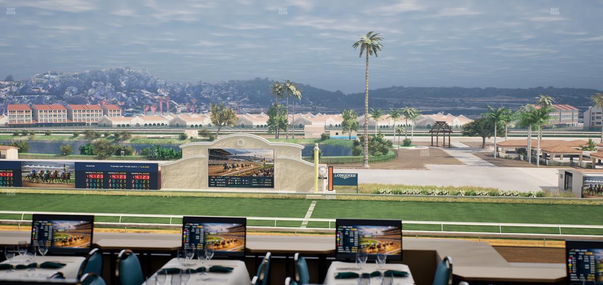 Del Mar Thoroughbred Club - Section Turf Club Lvl 4 Tbl 209 Seat View