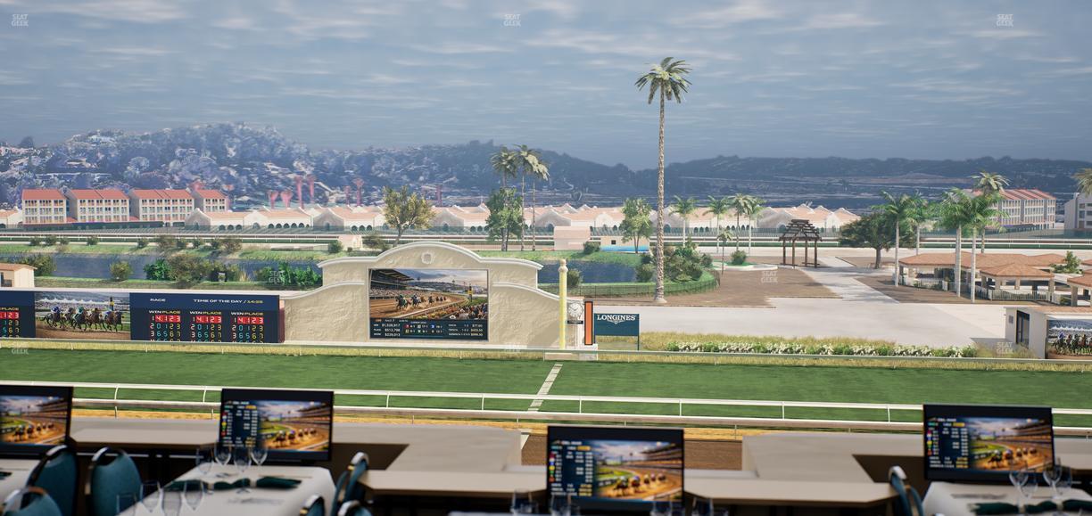 Del Mar Thoroughbred Club - Section Turf Club Lvl 4 Tbl 210 Seat View