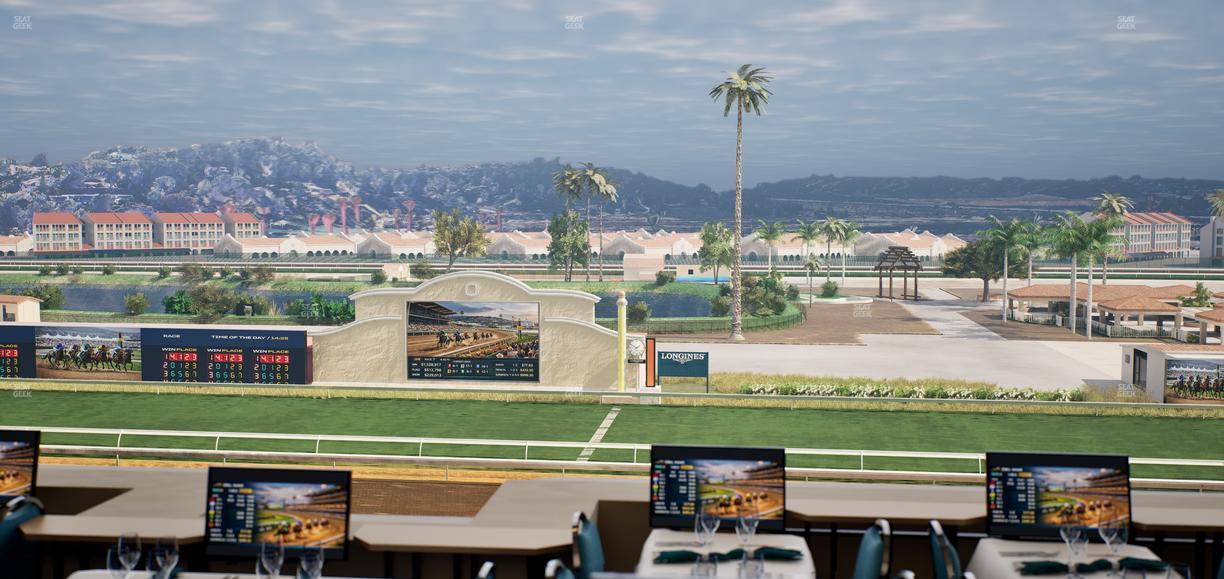 Del Mar Thoroughbred Club - Section Turf Club Lvl 4 Tbl 211 Seat View