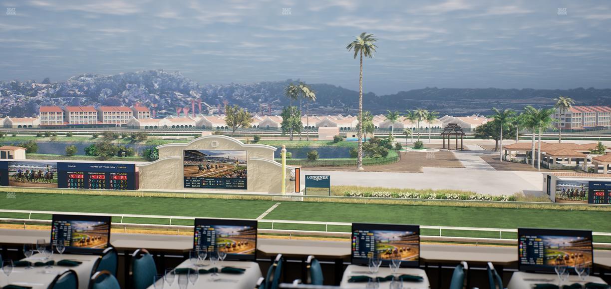 Del Mar Thoroughbred Club - Section Turf Club Lvl 4 Tbl 214 Seat View