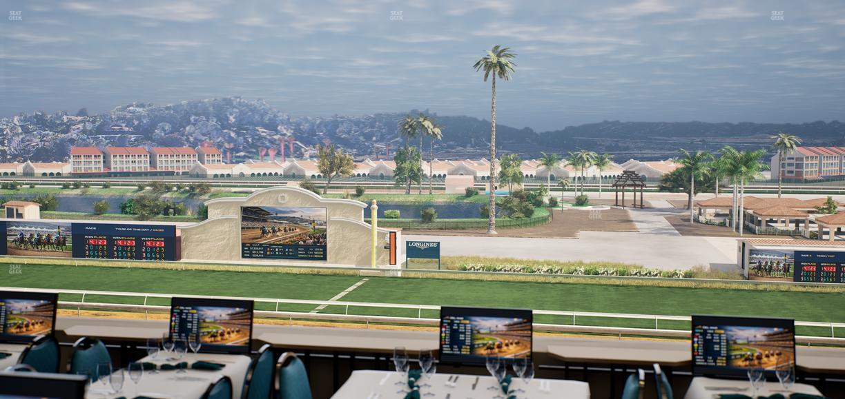 Del Mar Thoroughbred Club - Section Turf Club Lvl 4 Tbl 217 Seat View
