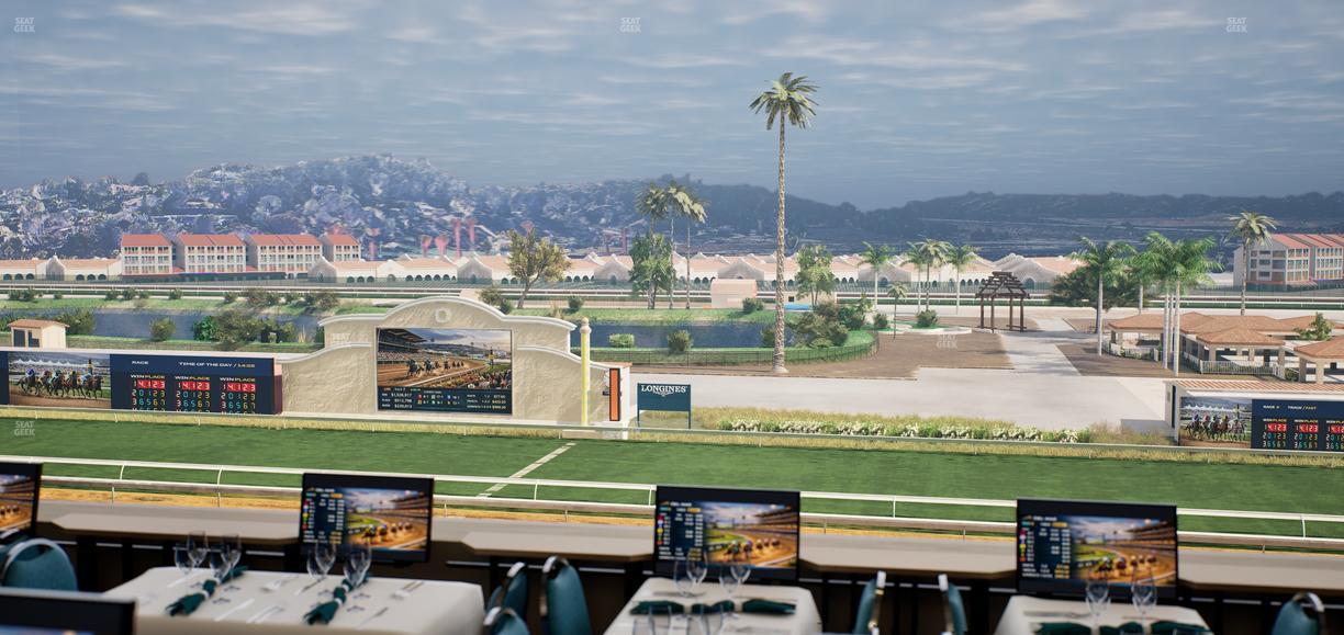 Del Mar Thoroughbred Club - Section Turf Club Lvl 4 Tbl 218 Seat View