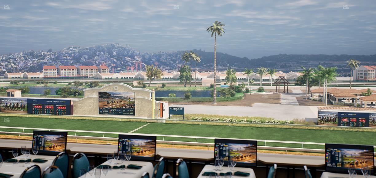 Del Mar Thoroughbred Club - Section Turf Club Lvl 4 Tbl 221 Seat View