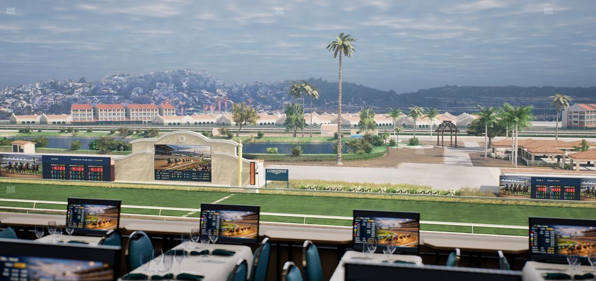 Del Mar Thoroughbred Club - Section Turf Club Lvl 4 Tbl 222 Seat View