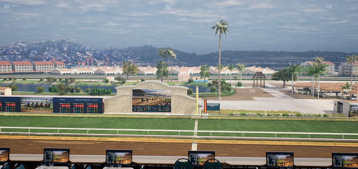 Del Mar Thoroughbred Club - Section Turf Club Lvl 4 Tbl 305 Seat View