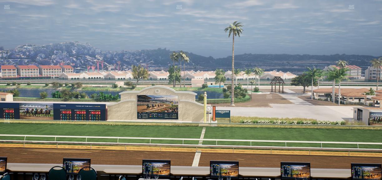 Del Mar Thoroughbred Club - Section Turf Club Lvl 4 Tbl 307 Seat View