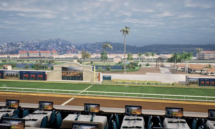 Del Mar Thoroughbred Club - Section Turf Club Lvl 4 Tbl 318 Seat View