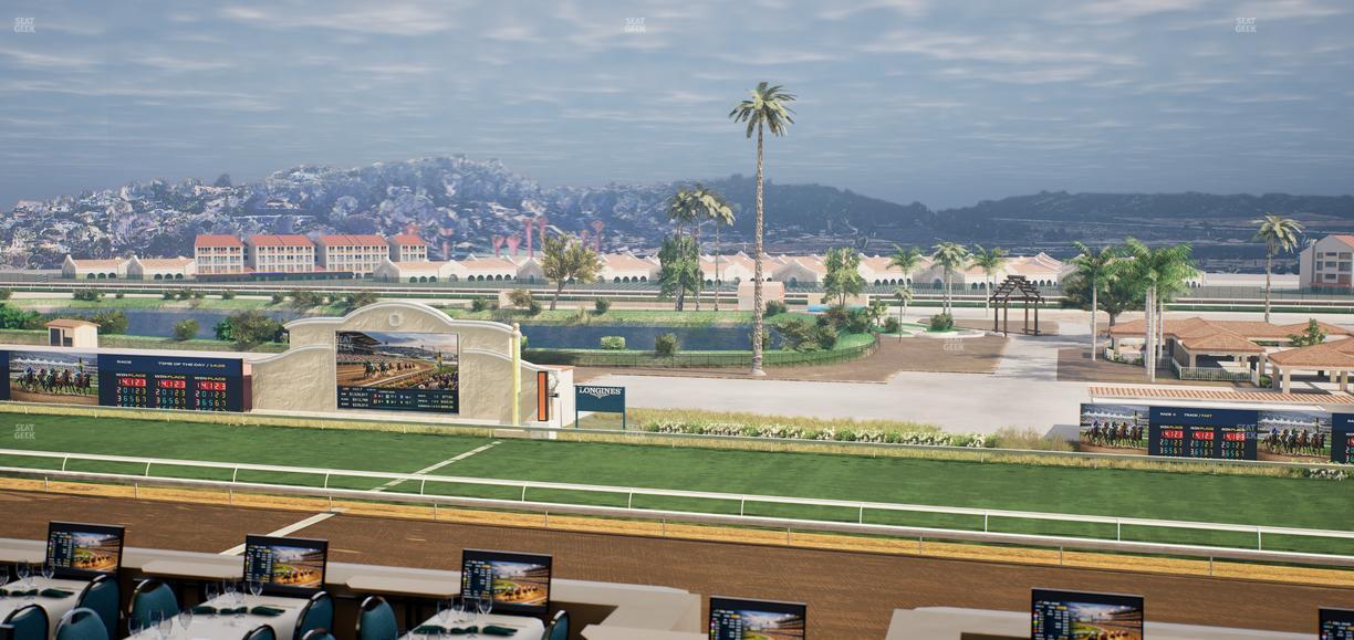 Del Mar Thoroughbred Club - Section Turf Club Lvl 4 Tbl 327 Seat View