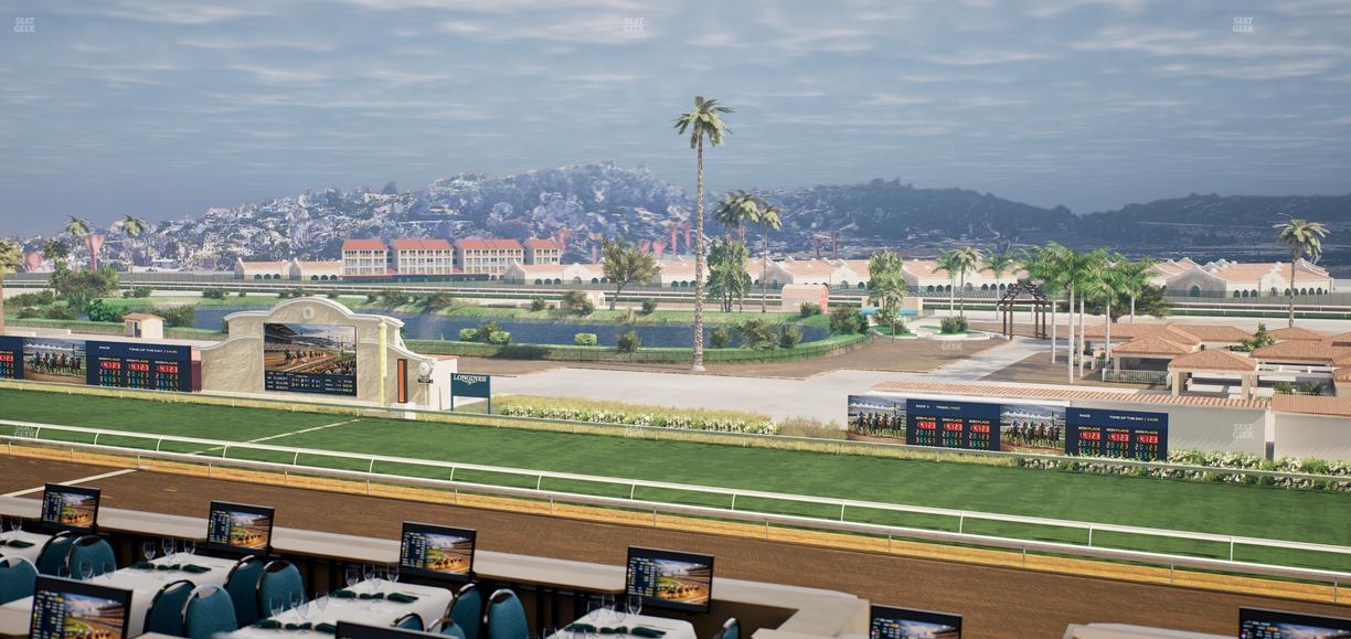 Del Mar Thoroughbred Club - Section Turf Club Lvl 4 Tbl 347 Seat View