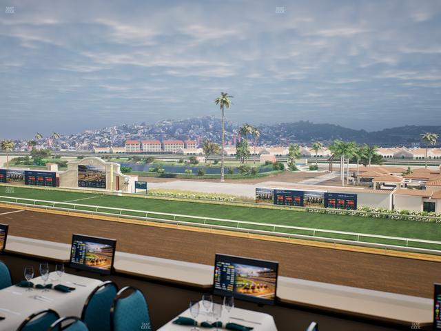 Del Mar Thoroughbred Club - Section Turf Club Lvl 4 Tbl A 62 Seat View