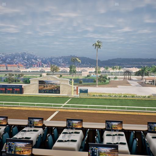 Del Mar Thoroughbred Club - Section Turf Club Lvl 4 Tbl B 13 Seat View