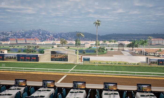 Del Mar Thoroughbred Club - Section Turf Club Lvl 4 Tbl B 13 Seat View