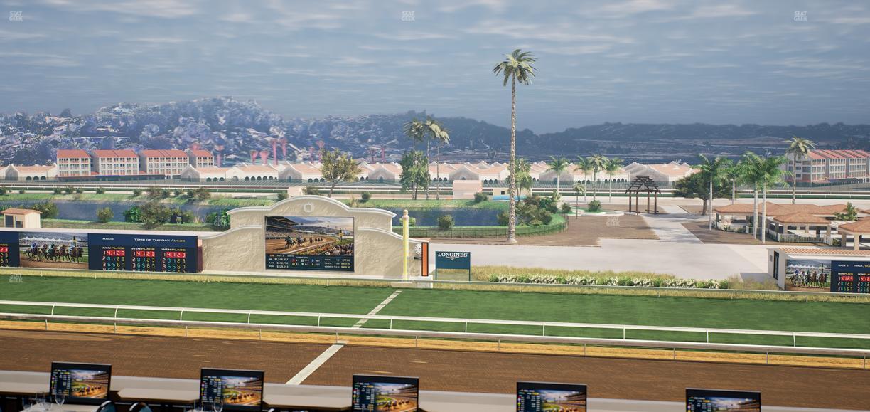Del Mar Thoroughbred Club - Section Turf Club Lvl 4 Tbl B 14 Seat View