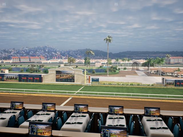 Del Mar Thoroughbred Club - Section Turf Club Lvl 4 Tbl B 14 Seat View
