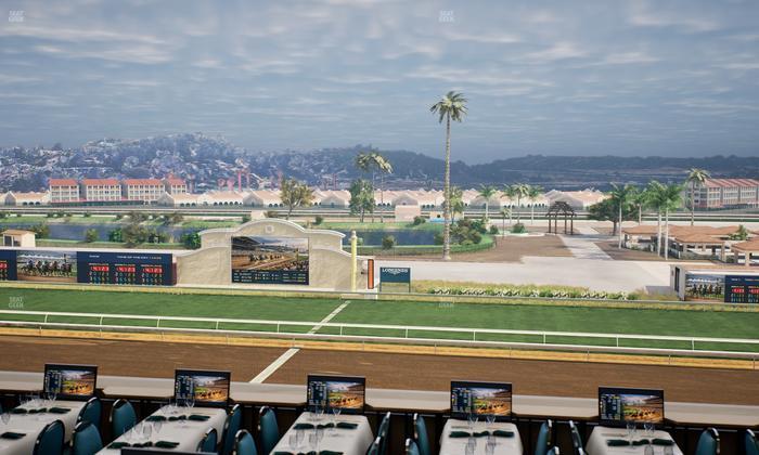 Del Mar Thoroughbred Club - Section Turf Club Lvl 4 Tbl B 14 Seat View