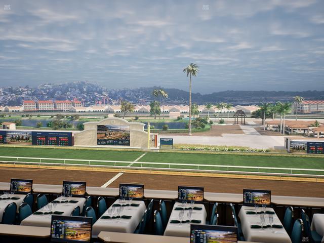 Del Mar Thoroughbred Club - Section Turf Club Lvl 4 Tbl B 15 Seat View