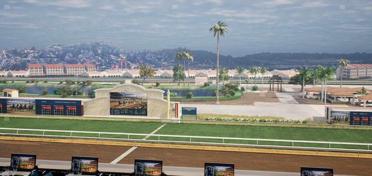 Del Mar Thoroughbred Club - Section Turf Club Lvl 4 Tbl B 16 Seat View