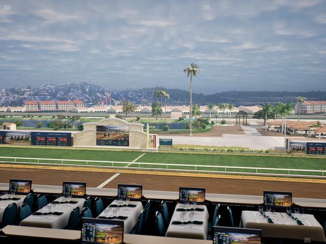 Del Mar Thoroughbred Club - Section Turf Club Lvl 4 Tbl B 16 Seat View