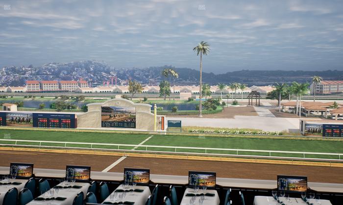 Del Mar Thoroughbred Club - Section Turf Club Lvl 4 Tbl B 16 Seat View