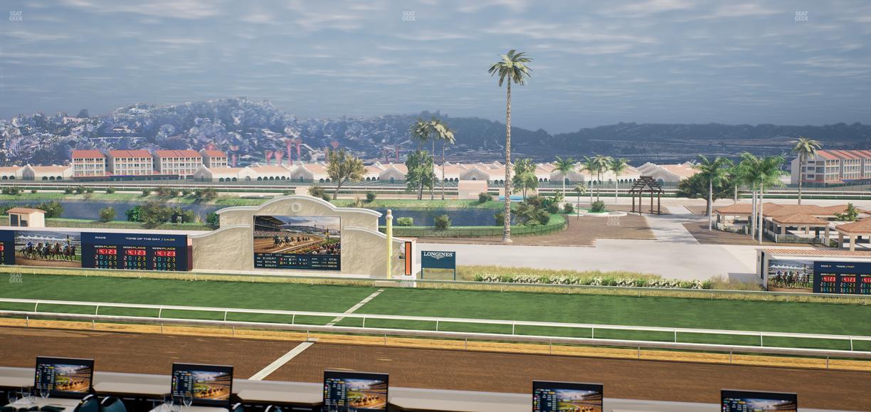 Del Mar Thoroughbred Club - Section Turf Club Lvl 4 Tbl B 17 Seat View
