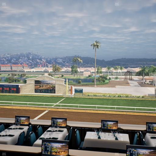 Del Mar Thoroughbred Club - Section Turf Club Lvl 4 Tbl B 17 Seat View