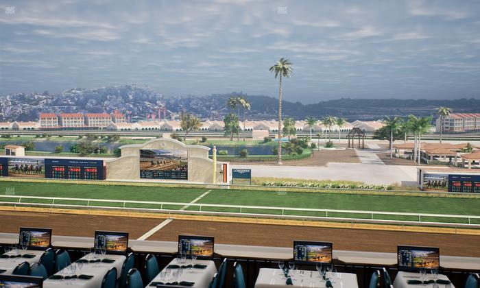 Del Mar Thoroughbred Club - Section Turf Club Lvl 4 Tbl B 17 Seat View