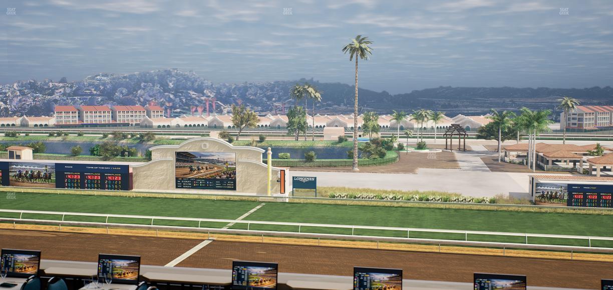 Del Mar Thoroughbred Club - Section Turf Club Lvl 4 Tbl B 18 Seat View