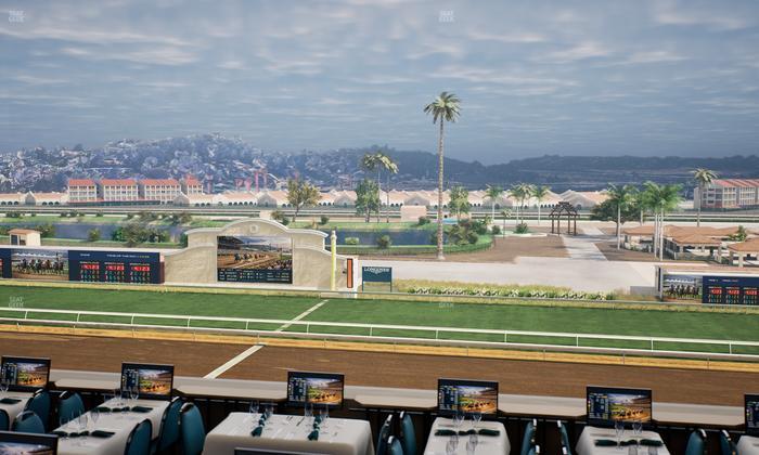 Del Mar Thoroughbred Club - Section Turf Club Lvl 4 Tbl B 18 Seat View