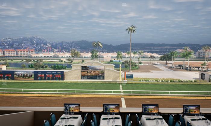 Del Mar Thoroughbred Club - Section Turf Club Lvl 4 Tbl B 2 Seat View