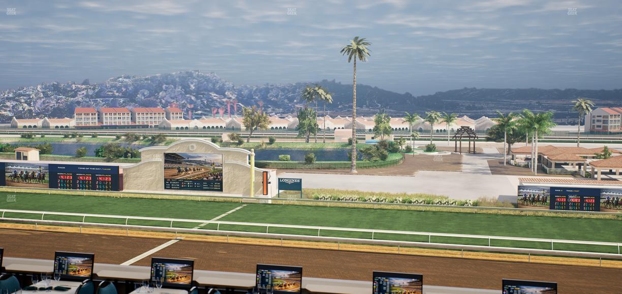 Del Mar Thoroughbred Club - Section Turf Club Lvl 4 Tbl B 22 Seat View