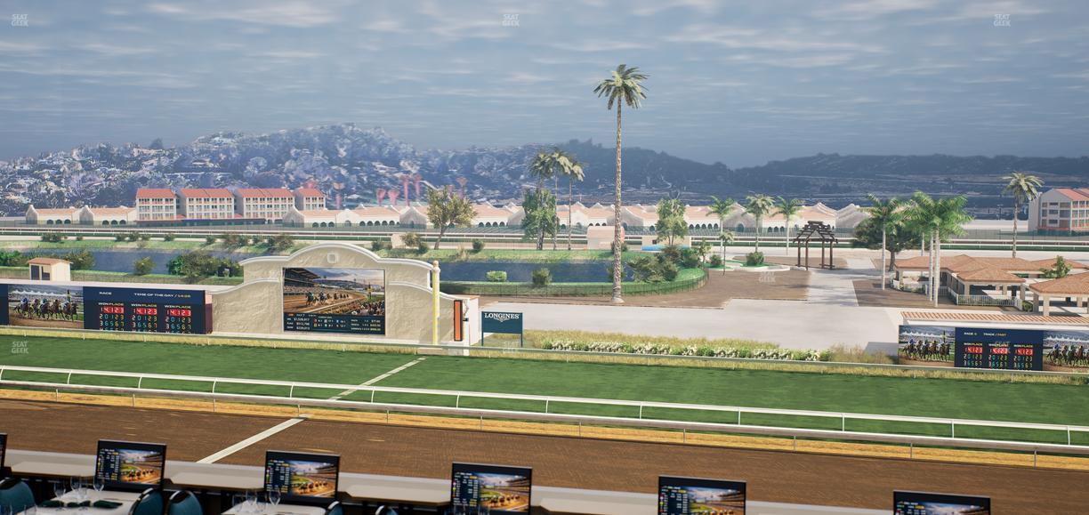 Del Mar Thoroughbred Club - Section Turf Club Lvl 4 Tbl B 23 Seat View