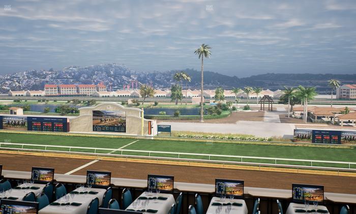 Del Mar Thoroughbred Club - Section Turf Club Lvl 4 Tbl B 23 Seat View