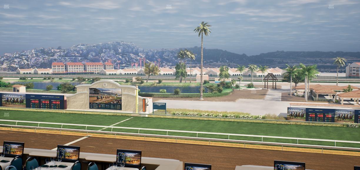 Del Mar Thoroughbred Club - Section Turf Club Lvl 4 Tbl B 27 Seat View