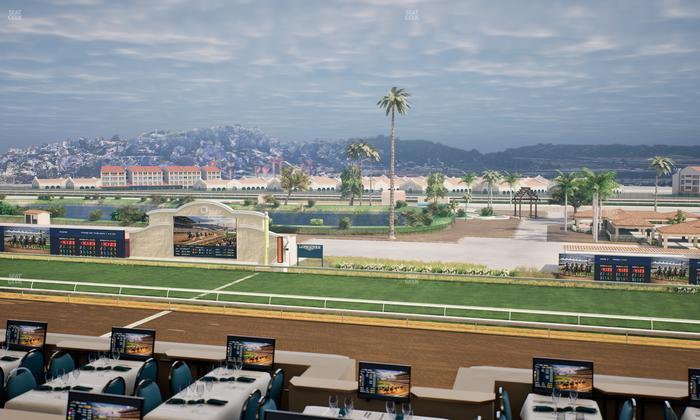 Del Mar Thoroughbred Club - Section Turf Club Lvl 4 Tbl B 27 Seat View