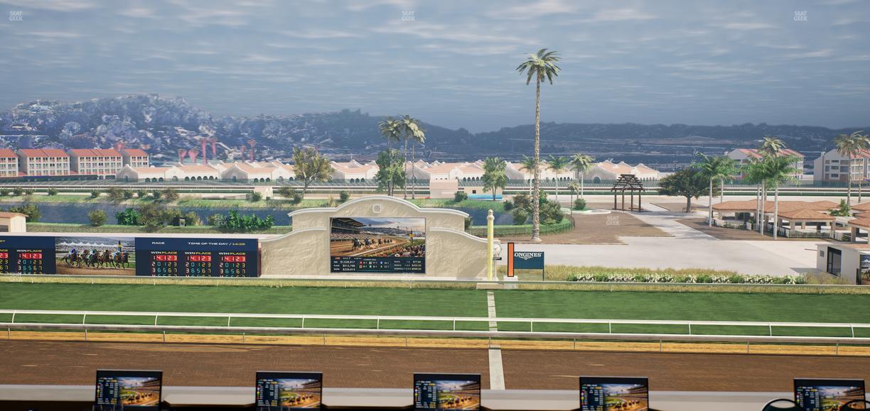 Del Mar Thoroughbred Club - Section Turf Club Lvl 4 Tbl B 3 Seat View