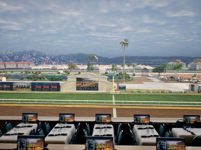 Del Mar Thoroughbred Club - Section Turf Club Lvl 4 Tbl B 3 Seat View