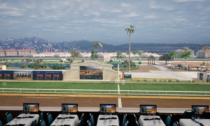 Del Mar Thoroughbred Club - Section Turf Club Lvl 4 Tbl B 3 Seat View