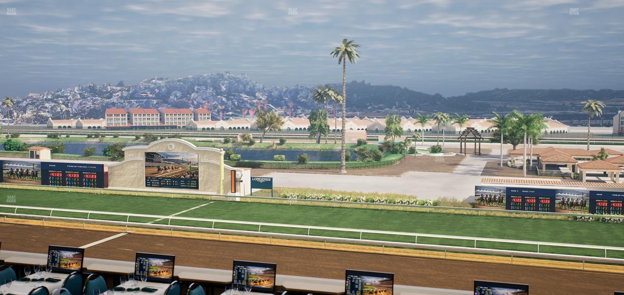 Del Mar Thoroughbred Club - Section Turf Club Lvl 4 Tbl B 31 Seat View