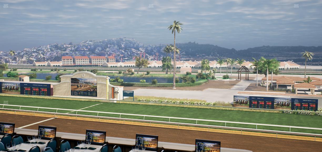 Del Mar Thoroughbred Club - Section Turf Club Lvl 4 Tbl B 34 Seat View