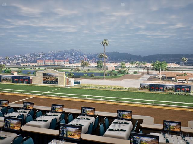 Del Mar Thoroughbred Club - Section Turf Club Lvl 4 Tbl B 34 Seat View